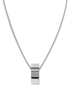 Wave Charm necklace Silver
