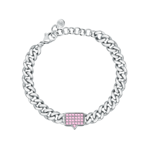 CHAIN BR BRASS W/PAVE SI+ROSE C 160+30MM