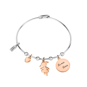BANGLE BR LPS-SS+ROSE GOLD-AR