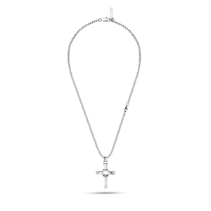 CROSSED OUT NECKLACE SS 500MM