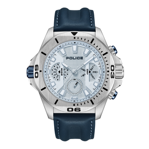Electrical White Dial Blue Leath Multif
