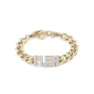 BRACELET IPG PLATING WHITE CRYSTALS