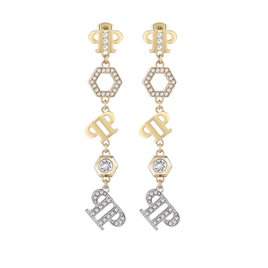 Earrings ELEMENTS Bitone IPG crystal