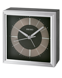 Silver Analog Table Clock