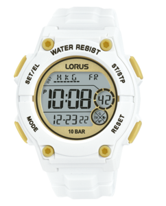 Gent's Sports Digital watch white 42mm