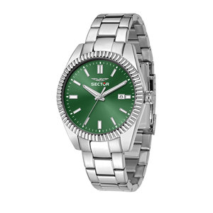 240 41MM 3H GREEN DIAL BR SS