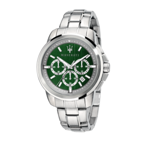 SUCCESSO 44mm CHR GREEN DIAL BR SS