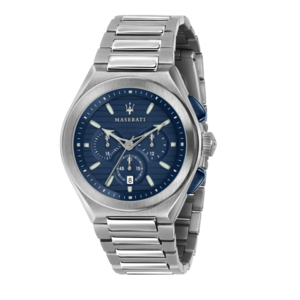 TRICONIC 43mm CHR BLUE DIAL BR SS