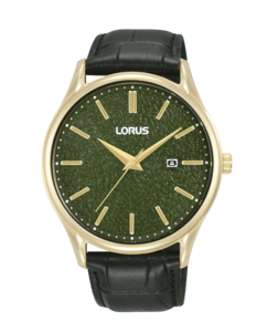 Gent's Classic 3 Hands Strap green dial