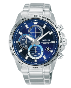 Gent's Sports Chronograph blue dial