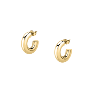 CREOLE EARRINGS SS + IP GOLD