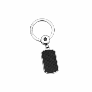 KEYHOLDER CLASSIC S.STEEL BLK CARBON TAG