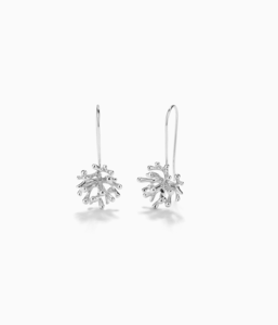 Pendientes Coral Sencillos Plata