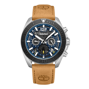 Marshfield Blue Dial Brown Leather